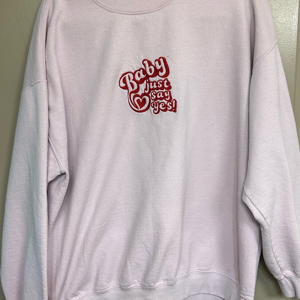 Cute pink sweatshirt